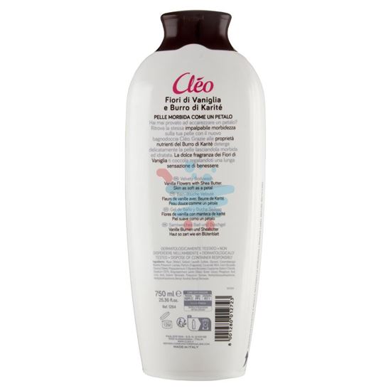 CLEO BAGNODOCCIA VELLUTANTE  FIORI DI VANIGLIA E BURRO DI KARITÉ 750 ML