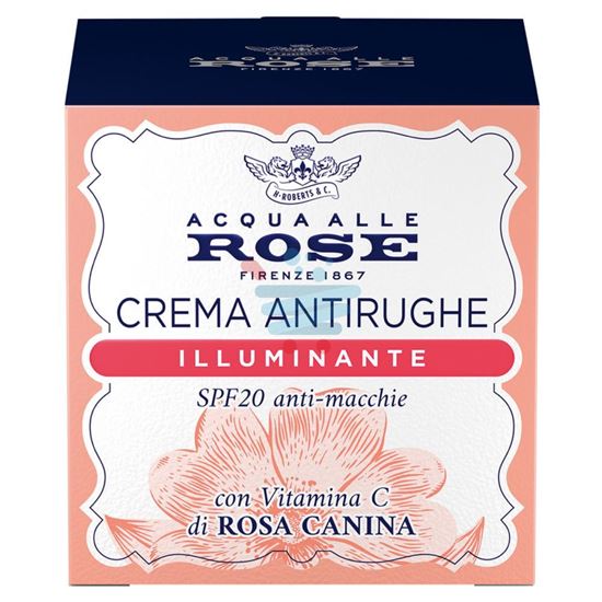 ACQUA ALLE ROSE CREMA ANTIRUGHE ILLUMINANTE SPF20 ANTI MACCHIE CON VITAMINA C DI ROSA CANINA 50 ML