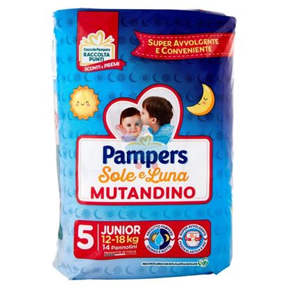 PAMPERS SOLE E LUNA MUTANDINA  MISURA 5 - 14 PANNOLINI