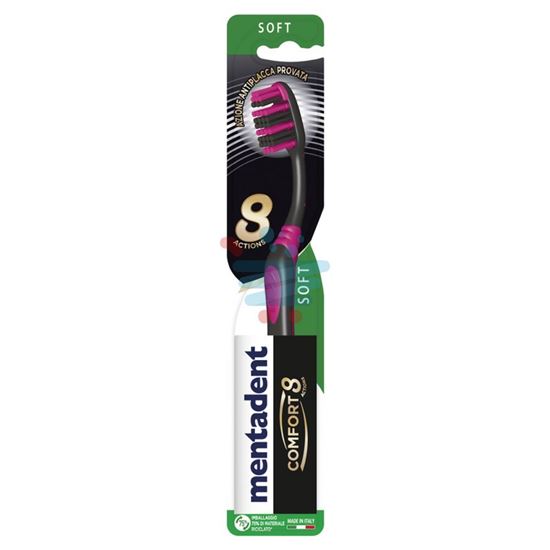 MENTADENT SPAZZOLINO DENTI COMFORT 8 ACTION SOFT