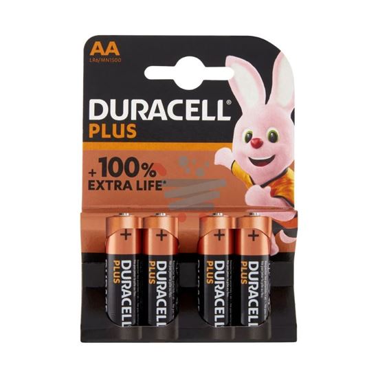 DURACELL PILA STILO  100% EXTRA LIFE 4 PEZZI