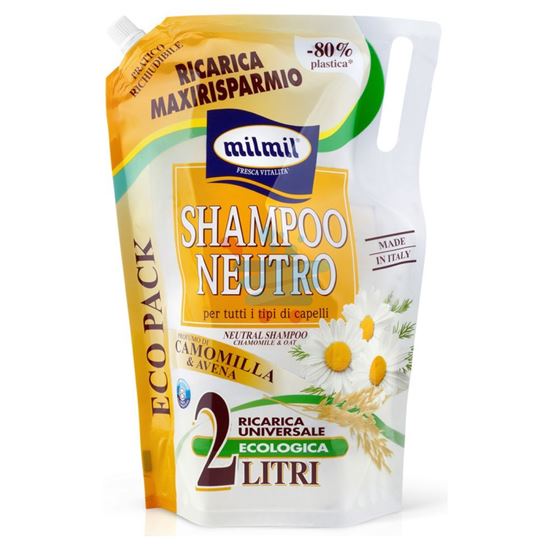 MIL MIL SHAMPOO NEUTRO CAMOMILLA & AVENA RICARICA BUSTA 2 LT