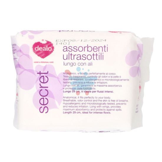 DEALO SECRET ASSORBENTI ULTRALUNGO CON ALI 10 PEZZI