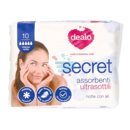 DEALO SECRET ASSORBENTI ULTRA NOTTE ALI 10 PEZZI