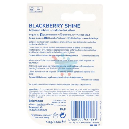 LABELLO BLACKBERRY SHINE 5.5ML