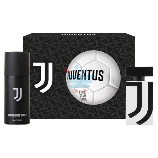 JUVENTUS CONFEZIONE EAU DE TOILETTE 100ML DEODORANTE 150ML E PALLONE