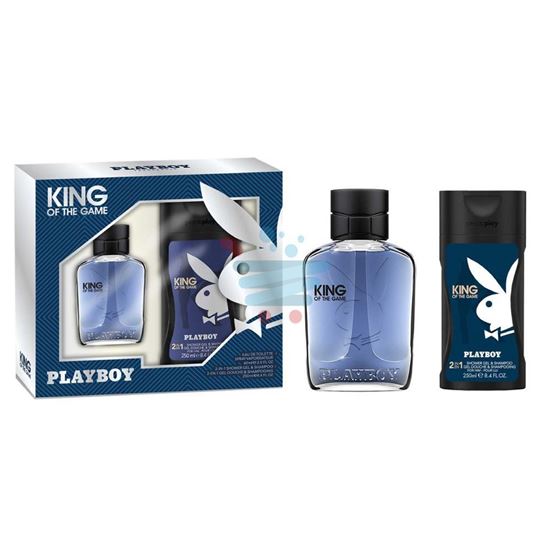 PLAYBOY KING OF THE GAME EAU DE TOILETTE 60ML+SHOVER GEL 250ML